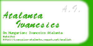 atalanta ivancsics business card